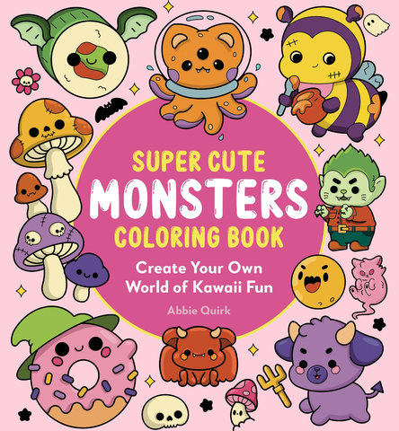 Super Cute Monsters Coloring Book