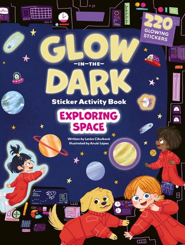 Glow-in-the-Dark Sticker Activity Book: Exploring Space