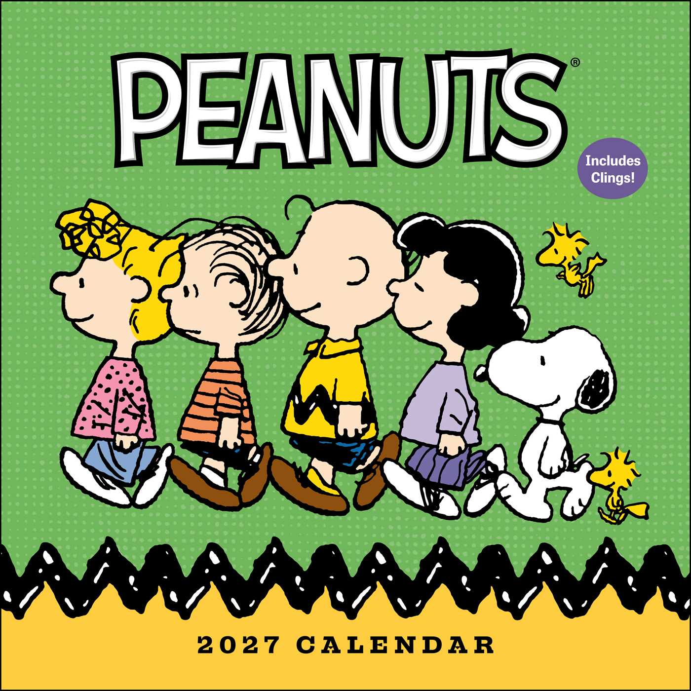 Peanuts 2027 Wall Calendar with Clings