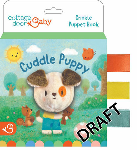 Cuddle Puppy Crinkle Puppet Book