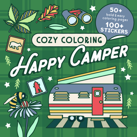 Cozy Coloring Happy Camper