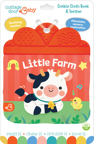 Little Farm Cloth Book with Teether
