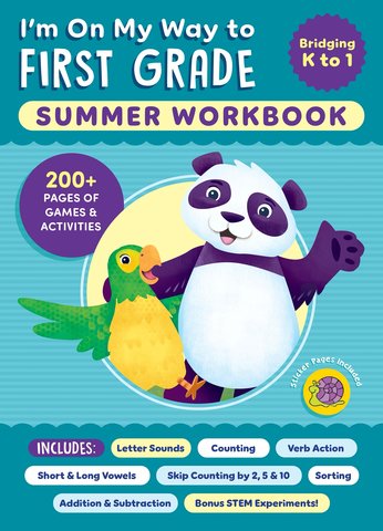 I'm On My Way to First Grade Summer Workbook