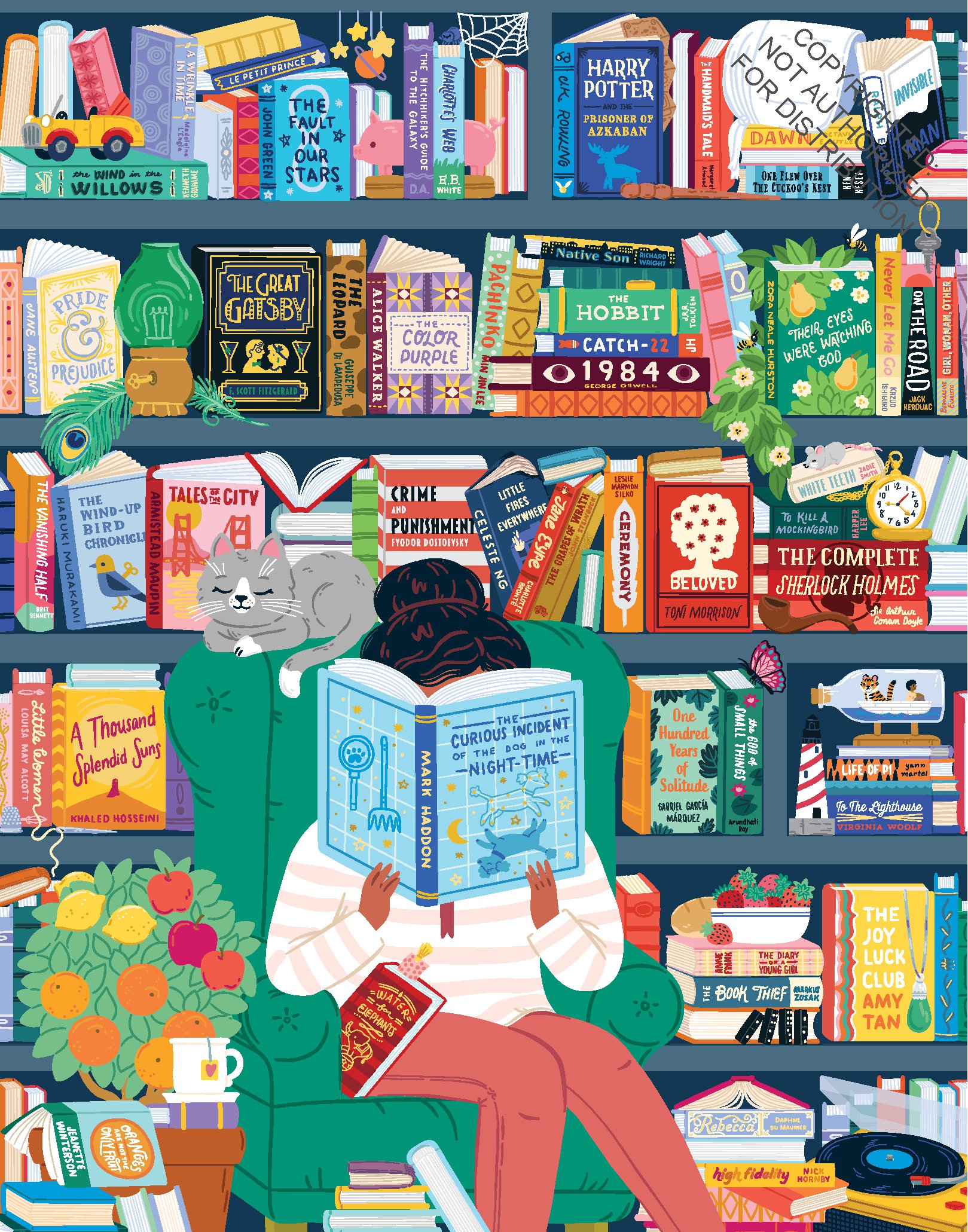 50 Must-Read Books of the World Bucket List 1000-Piece Puzzle