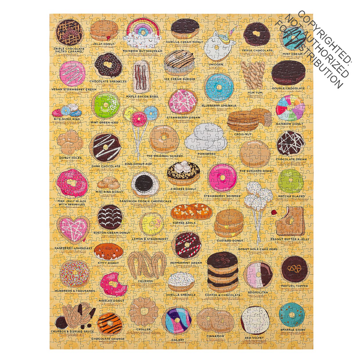 Donut Lover's 1000 Piece Jigsaw Puzzle
