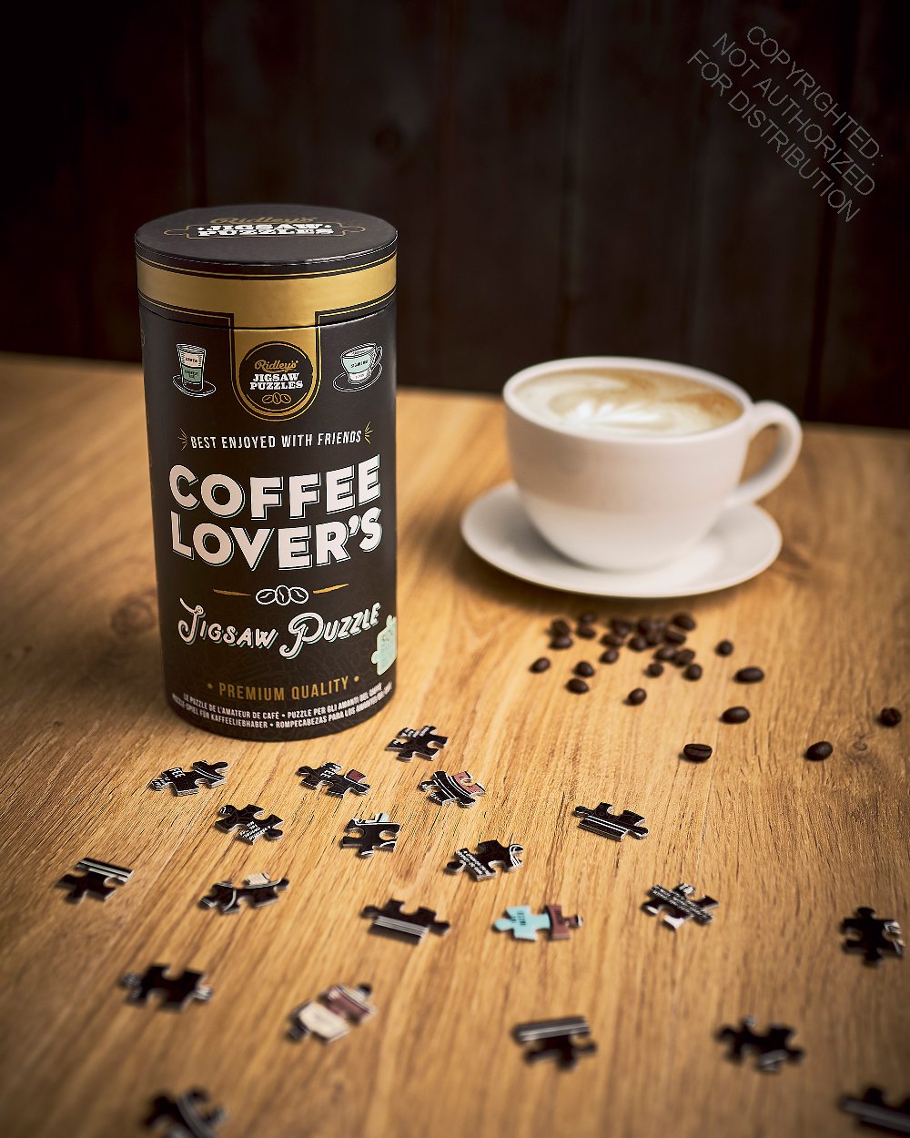 Coffee Lover's 500 Piece Jigsaw Puzzle in Canister