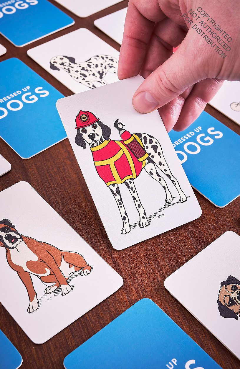 Dressed Up Dogs Memory Game