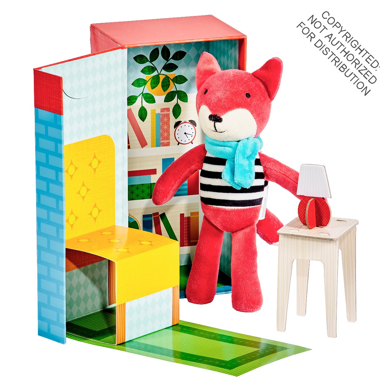 Frances the Fox In the Library Plush Play Set