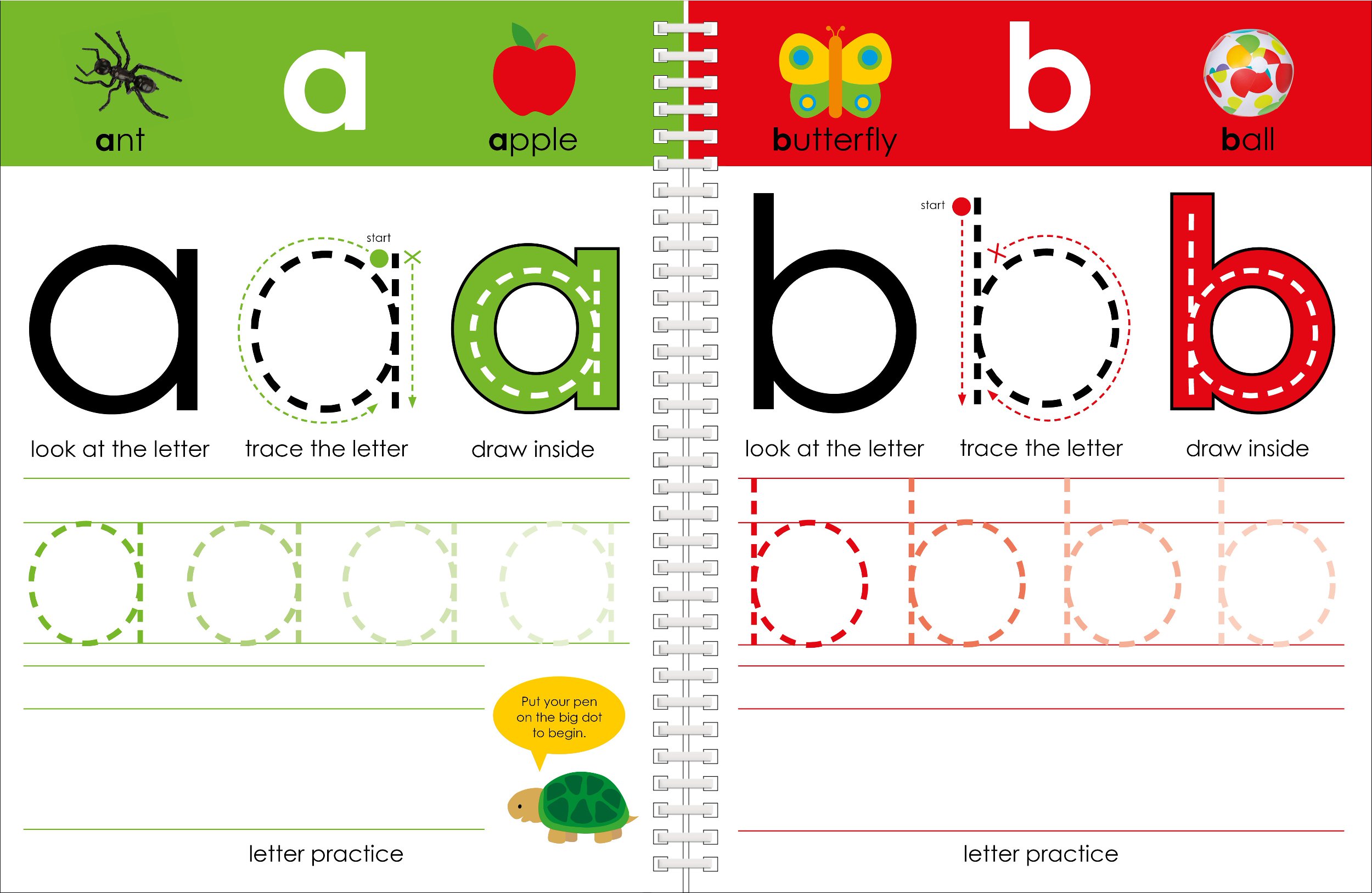 Wipe Clean Workbook: Lowercase Alphabet (enclosed spiral binding)