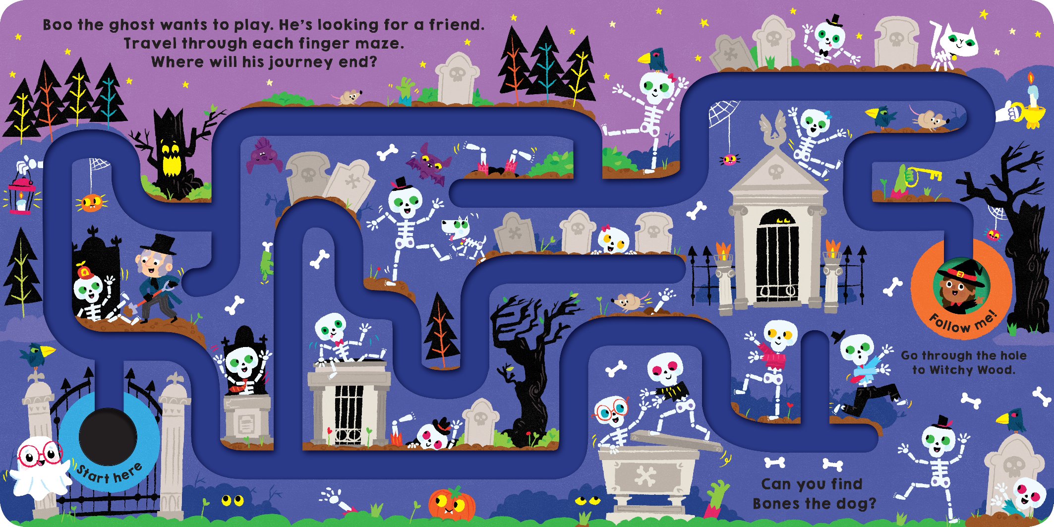 Maze Book: Follow Me Halloween