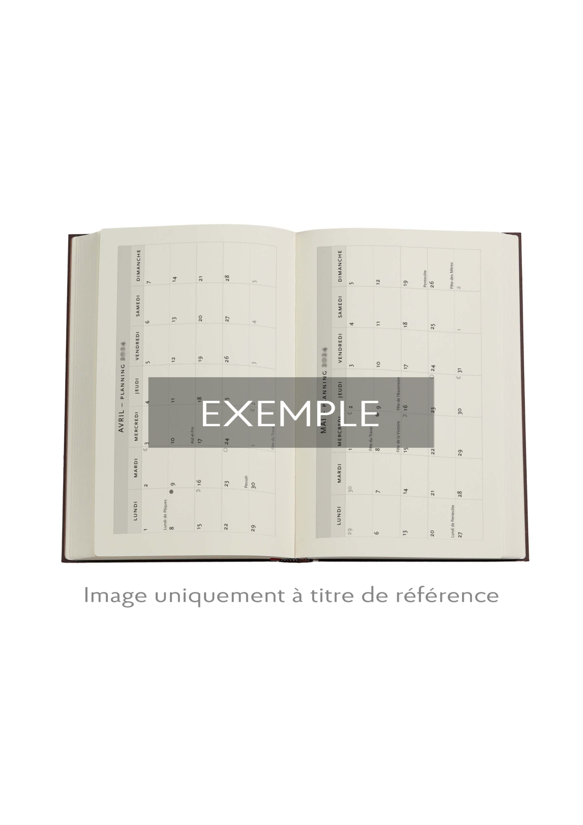 2026 First Folio, Shakespeare's Library, 12-Month Planner, French, Mini, Horizontal, Elastic Band, 160 Pg, 100 GSM