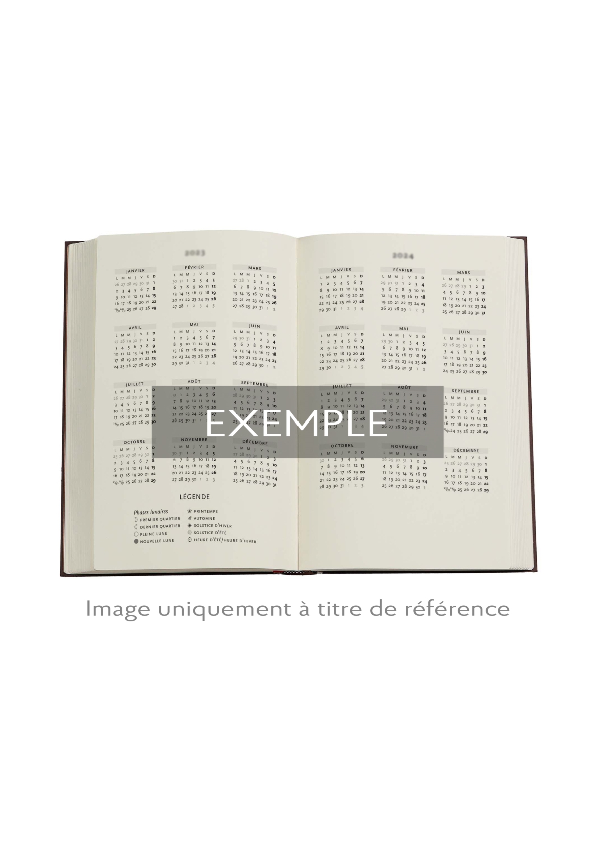 2026 First Folio, Shakespeare's Library, 12-Month Planner, French, Mini, Horizontal, Elastic Band, 160 Pg, 100 GSM