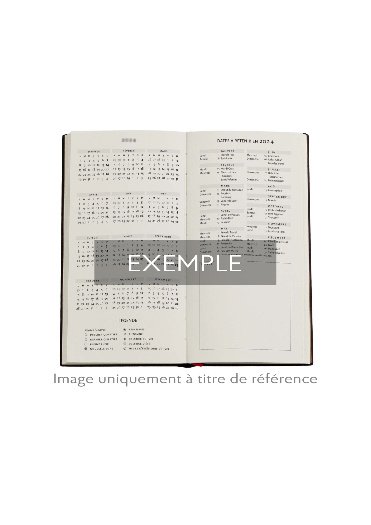 2026 Porto, Portuguese Tiles, 12-Month Planner, French, Slim, Horizontal, Elastic Band, 160 Pg, 100 GSM