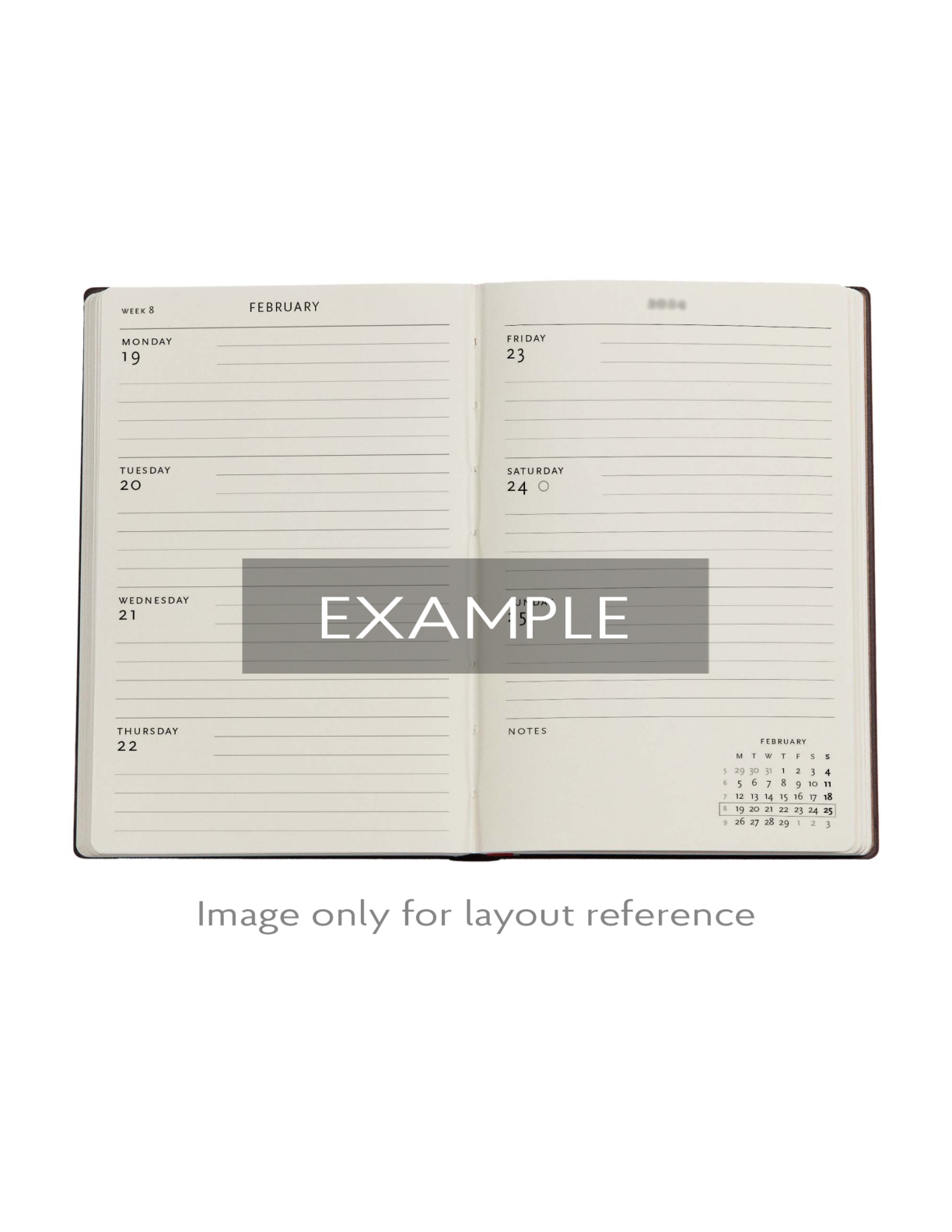 2026 First Folio, Shakespeare's Library, 12-Month Planner, Mini, Horizontal, Elastic Band, 160 Pg, 100 GSM