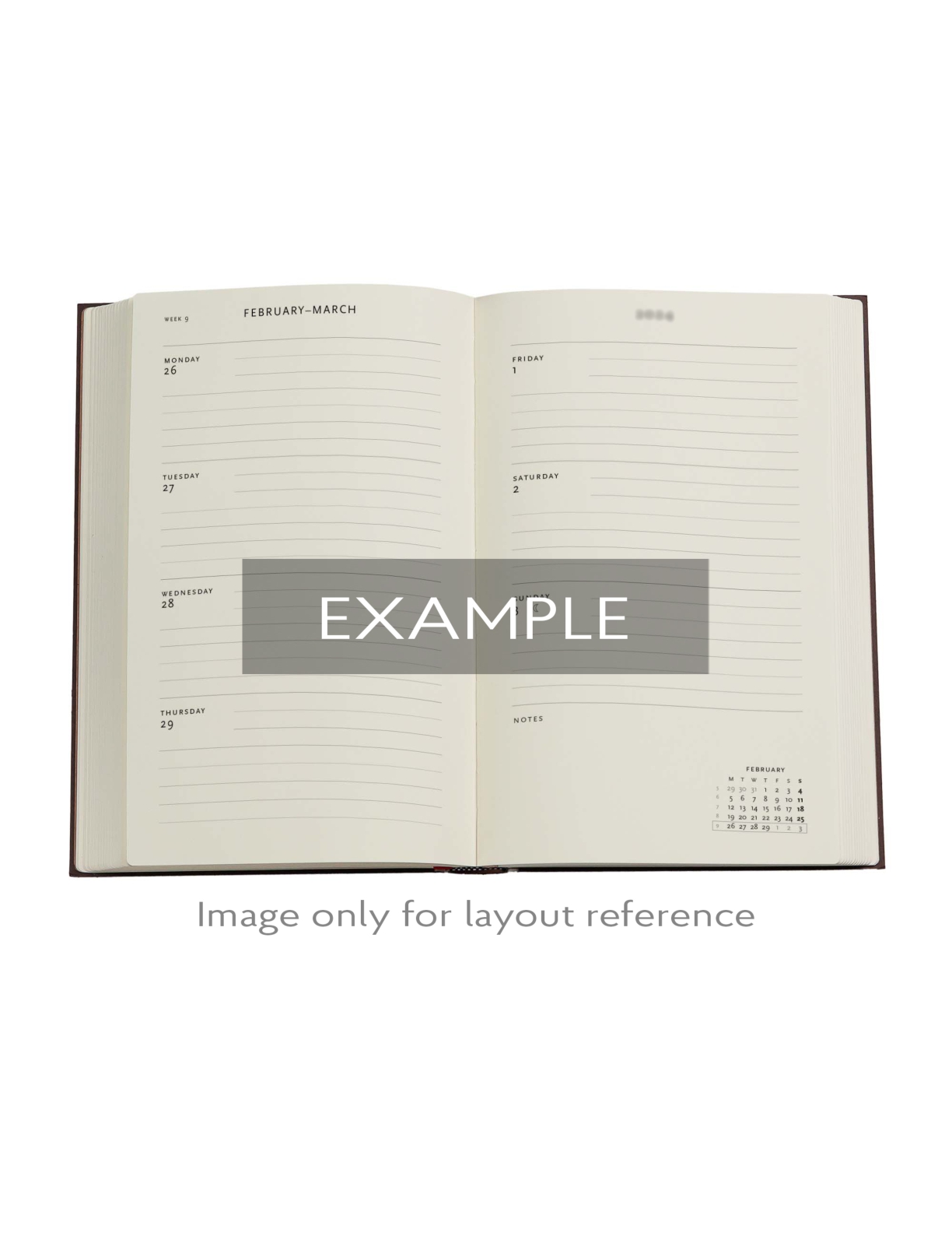 2026 Blue Luxe, Luxe Design, 12-Month Planner, Maxi, Horizontal, Elastic Band, 160 Pg, 100 GSM