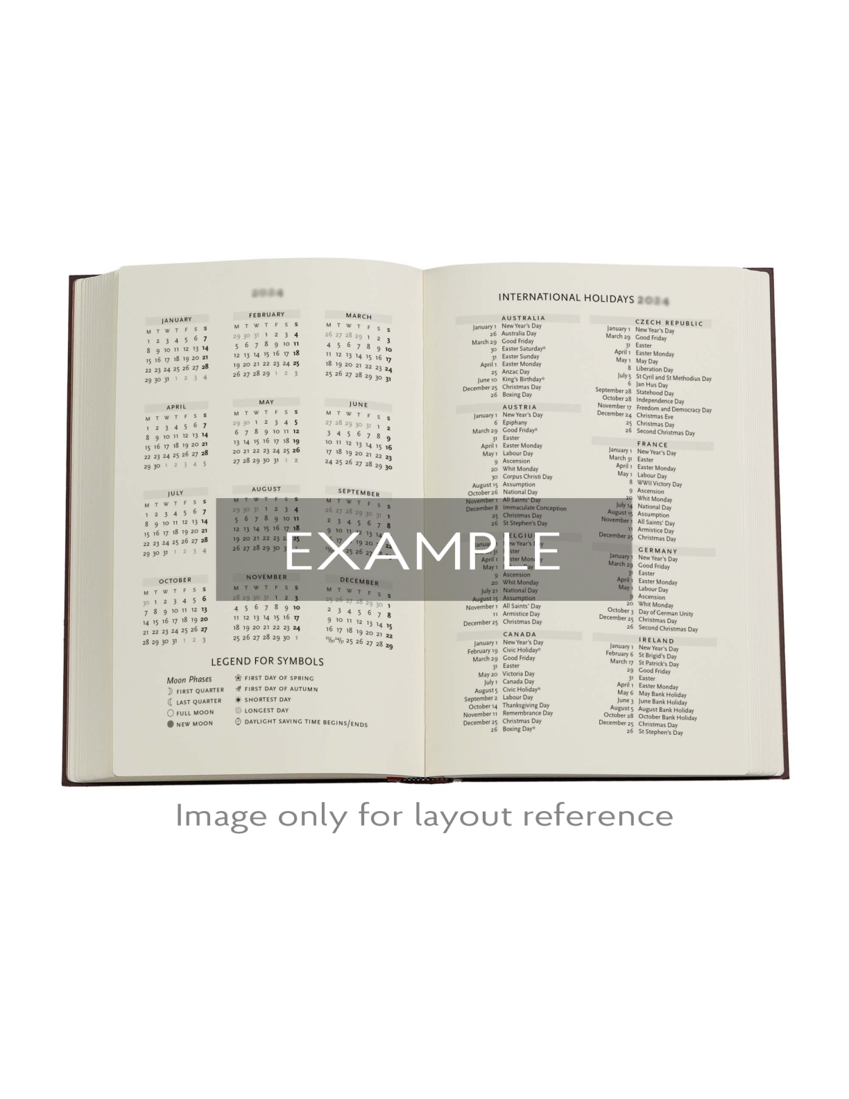 2026 Blue Luxe, Luxe Design, 12-Month Planner, Maxi, Horizontal, Elastic Band, 160 Pg, 100 GSM