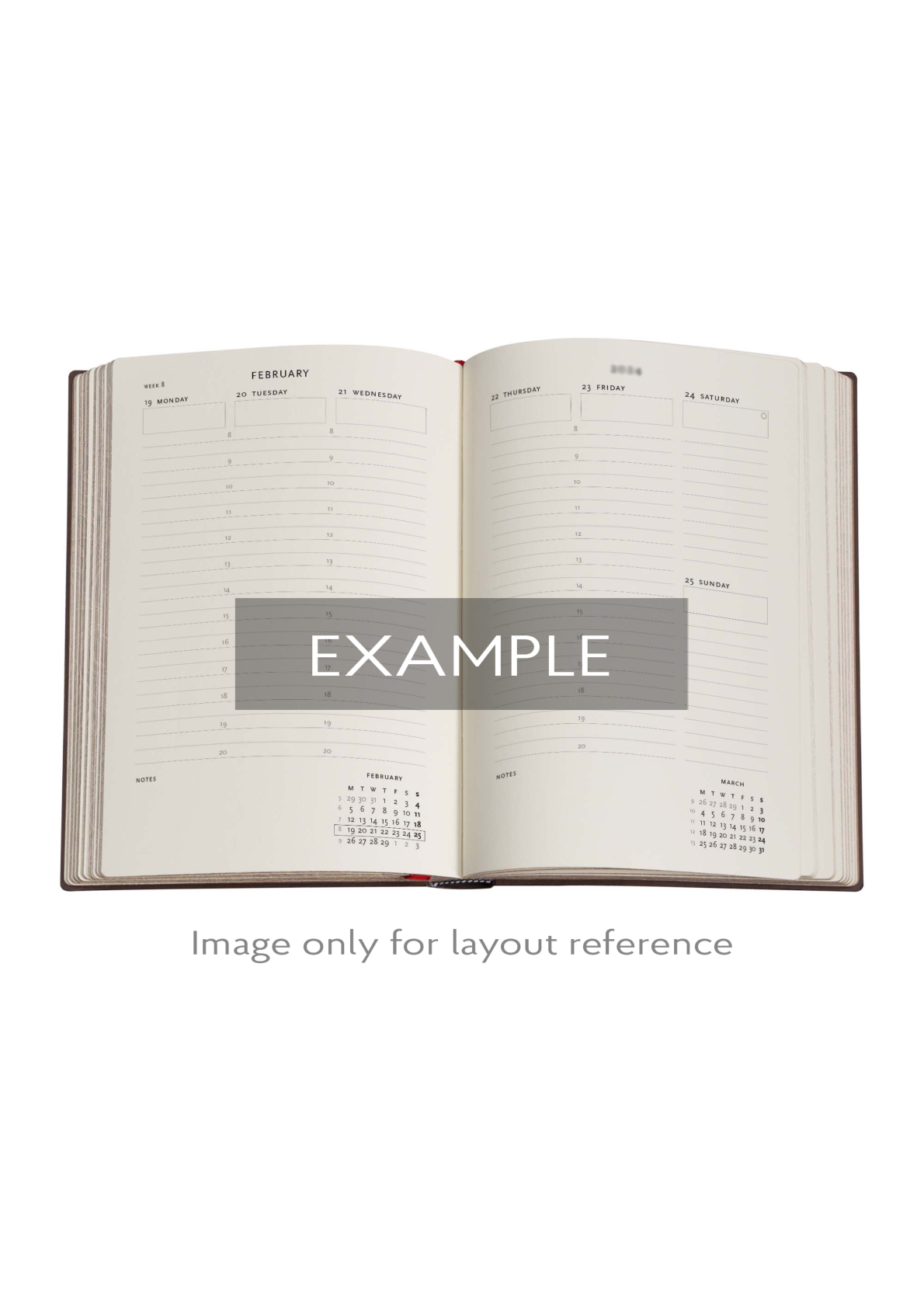 2025-2026 Azure, Equinoxe, 18-Month Planner Flexis, Maxi, Vertical, Elastic Band, 224 Pg, 80 GSM