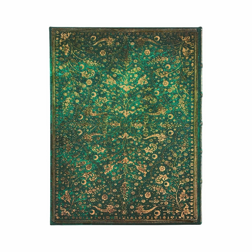 Emerald Flower Ultra Lined Hardcover Journal, 144pg, 120GSM, Marsh's Library by Paperblanks (Nature's Grace)