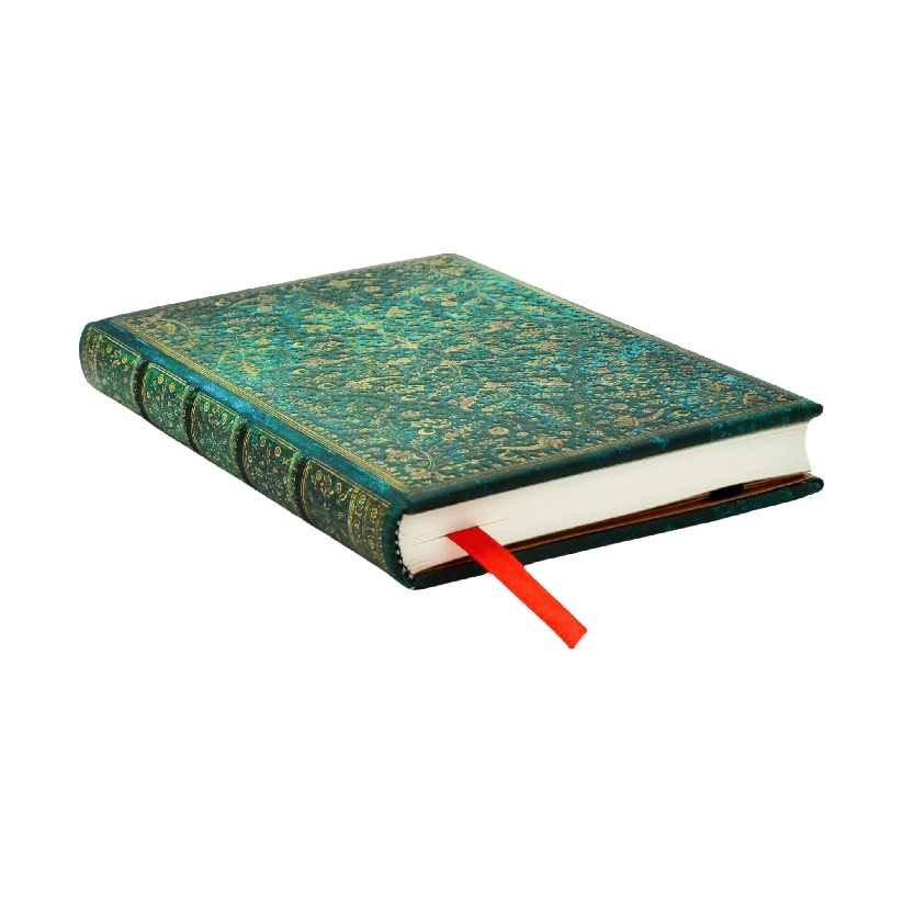 Emerald Flower Mini Lined Hardcover Journal, 176pg, 85GSM, Marsh's Library by Paperblanks (Nature's Grace)