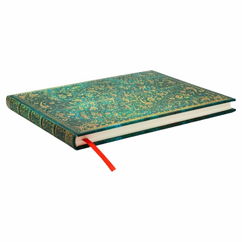 Emerald Flower Guest Book Lined Hardcover Guest Book, 144pg, 120GSM, Marsh's Library by Paperblanks (Nature's Grace)