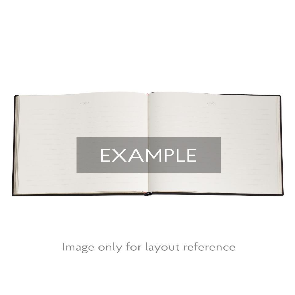 Emerald Flower Guest Book Lined Hardcover Guest Book, 144pg, 120GSM, Marsh's Library by Paperblanks (Nature's Grace)