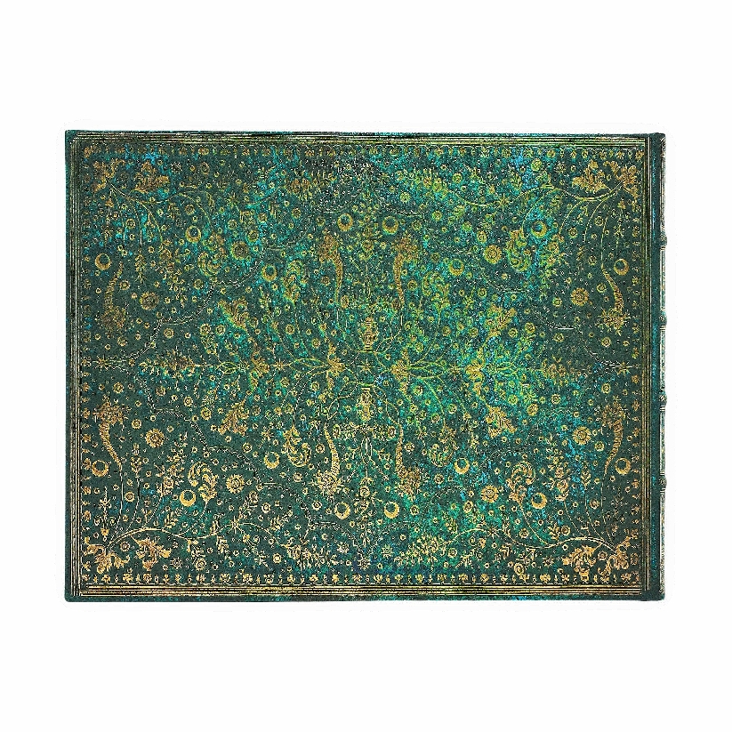 Emerald Flower Guest Book Unlined Hardcover Guest Book, 144pg, 120GSM, Marsh's Library by Paperblanks (Nature's Grace)