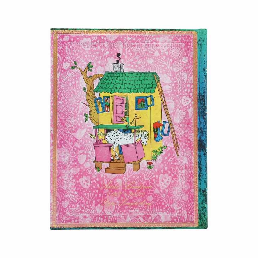 Astrid Lindgren, Pippi Longstocking Ultra Lined Hardcover Journal, 144pg, 120GSM by Paperblanks (Embellished Manuscripts Collection)