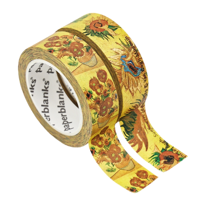 Van Gogh, Sunflowers Washi Tape, The Van Gogh Museum Collection by Paperblanks (Washi Tape Mixed Pack)