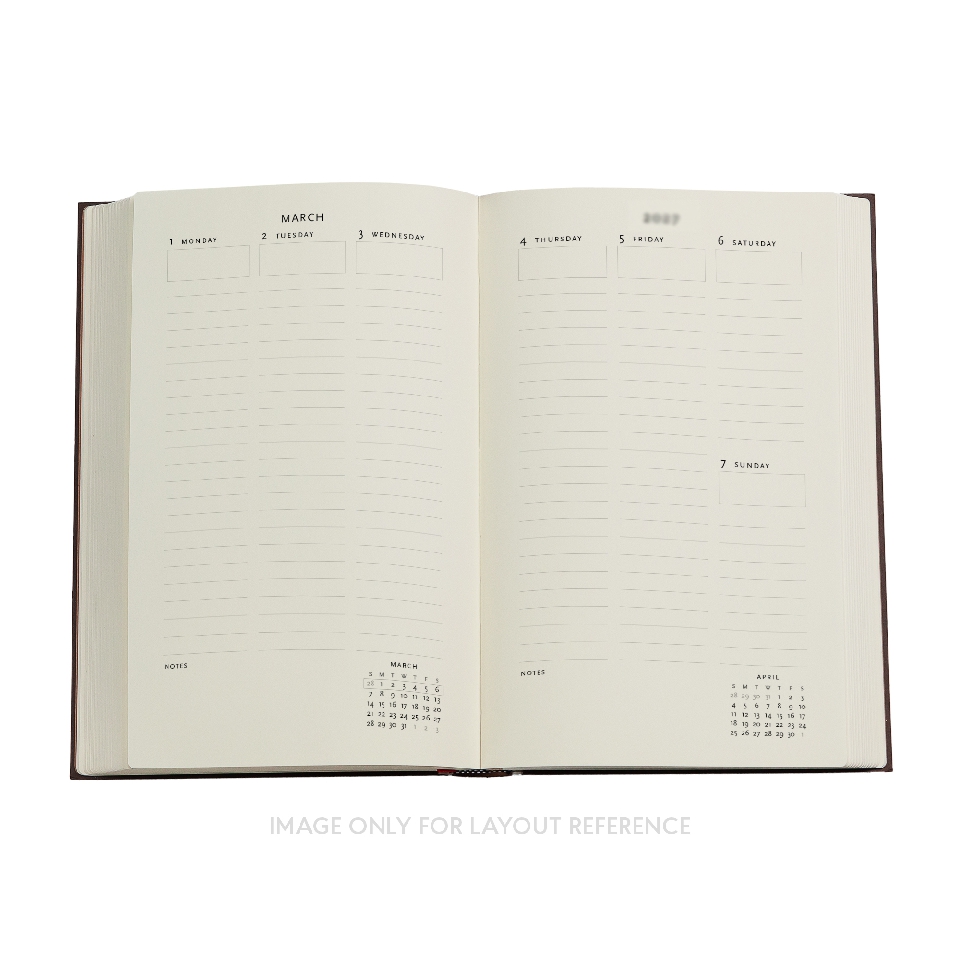 2027 Picaresque Maxi Vertical Hardcover 18-Month Weekly Planner, 208pg, 80GSM by Paperblanks (Picaresque)