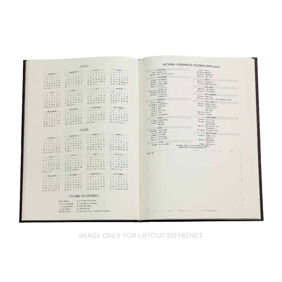 2027 Emerald Flower Grande Vertical Hardcover 12-Month Weekly Planner, 160pg, 100GSM by Paperblanks (Nature's Grace)