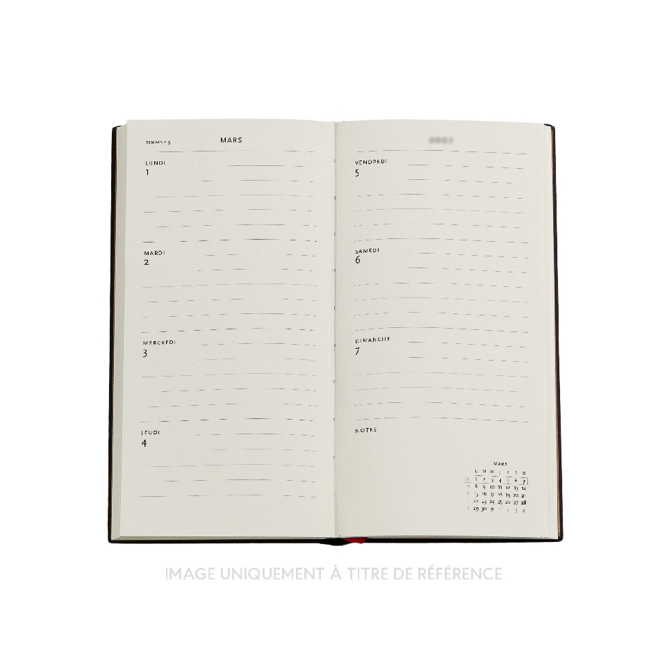 French 2027 Lotus River Slim Horizontal Hardcover 12-Month Weekly Planner, 176pg, 100GSM by Paperblanks (Living with Yuko)