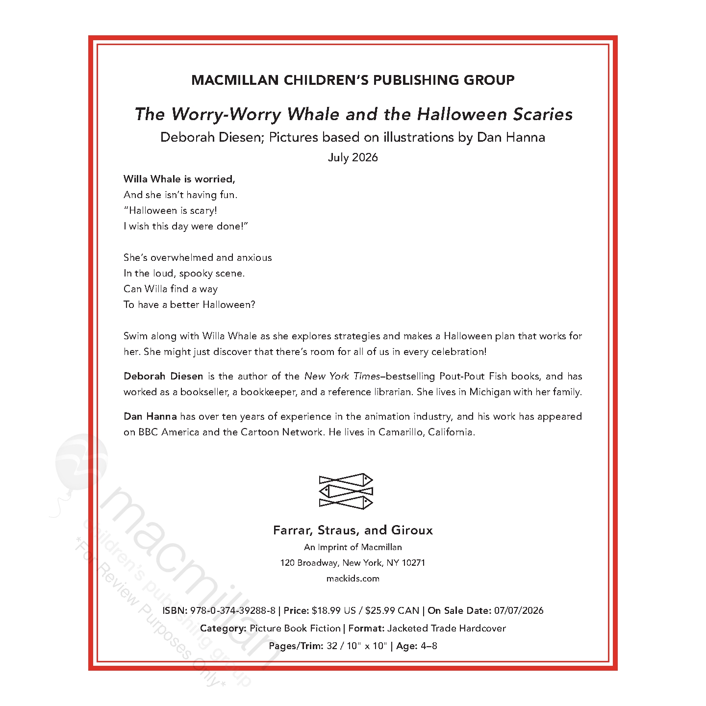 The Worry-Worry Whale and the Halloween Scaries