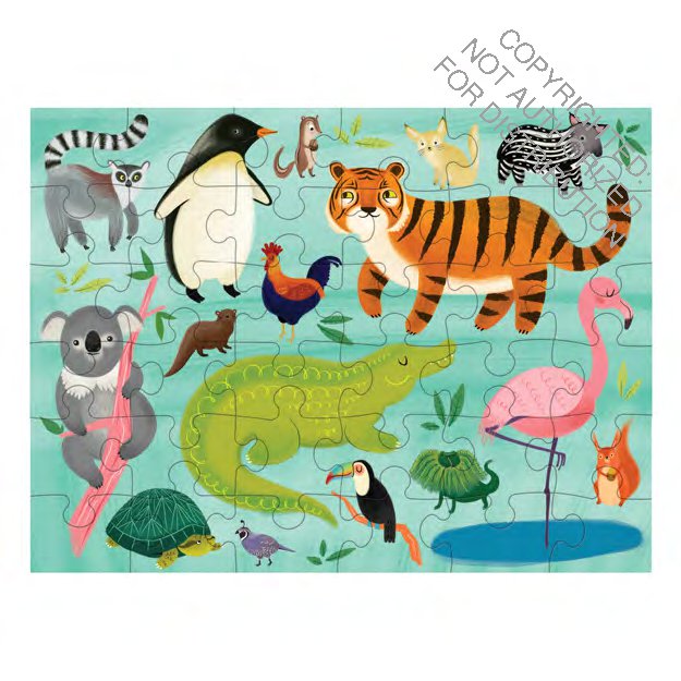 Animals Of The World Puzzle to Go