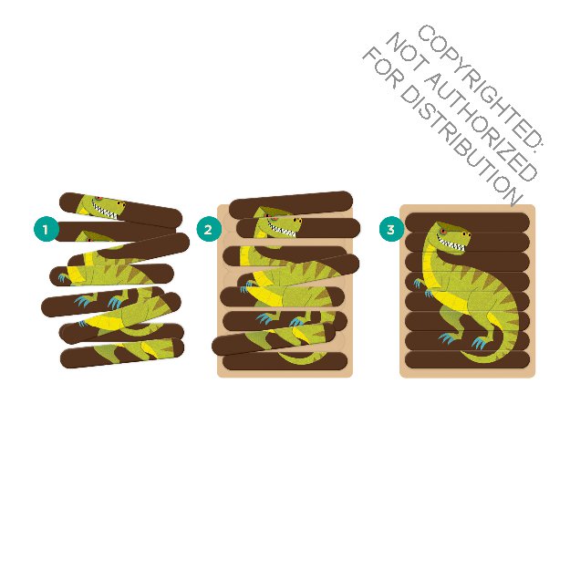 Mighty Dinosaurs Puzzle Sticks