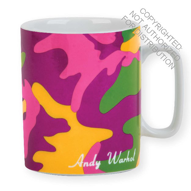 Andy Warhol Magenta Camouflage Mug