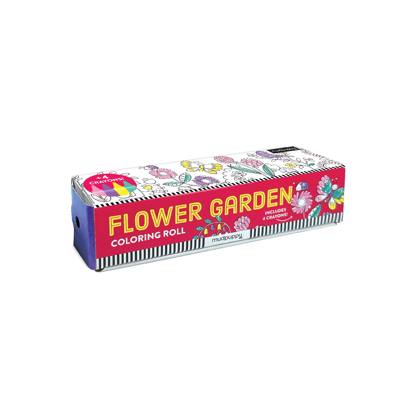 Flower Garden Mini Coloring Roll