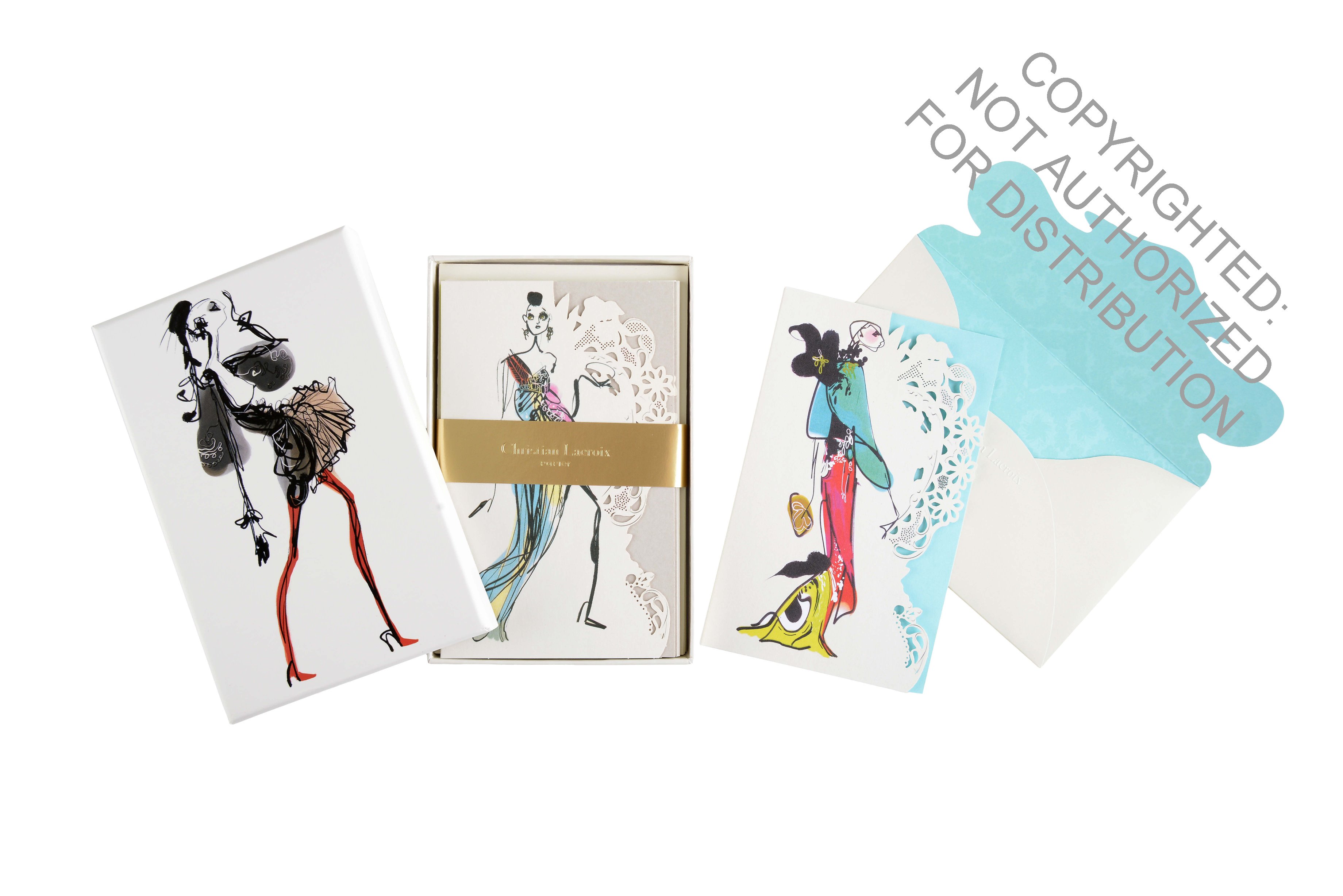 Christian Lacroix Haute Couture Diecut Boxed Notecards