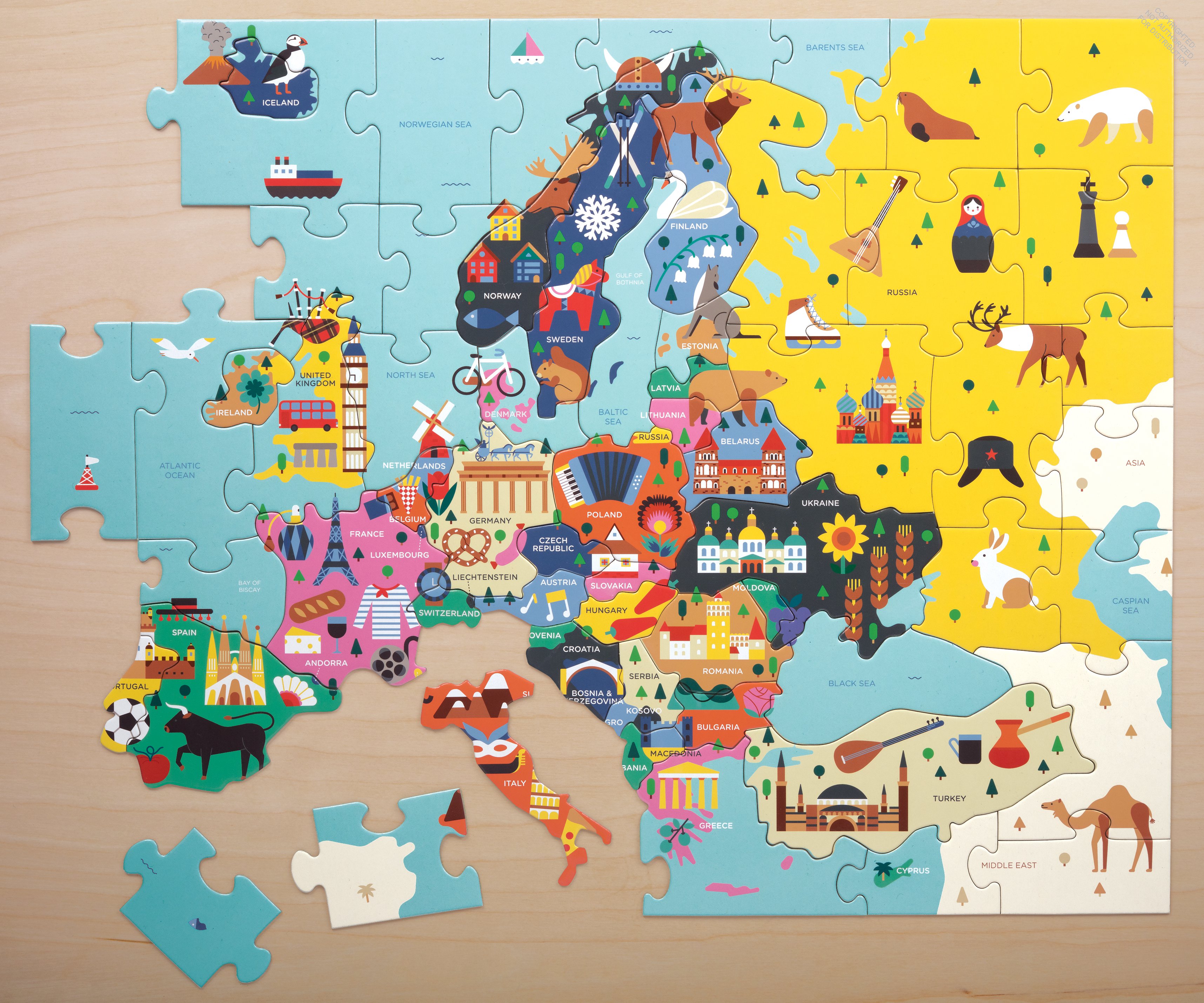 Map of Europe Puzzle