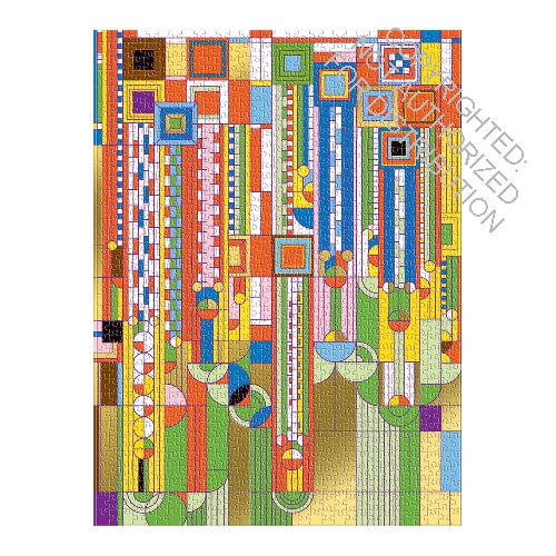 Frank Lloyd Wright Saguaro Cactus And Forms Foil Stamped 1000 Pc Puzzle
