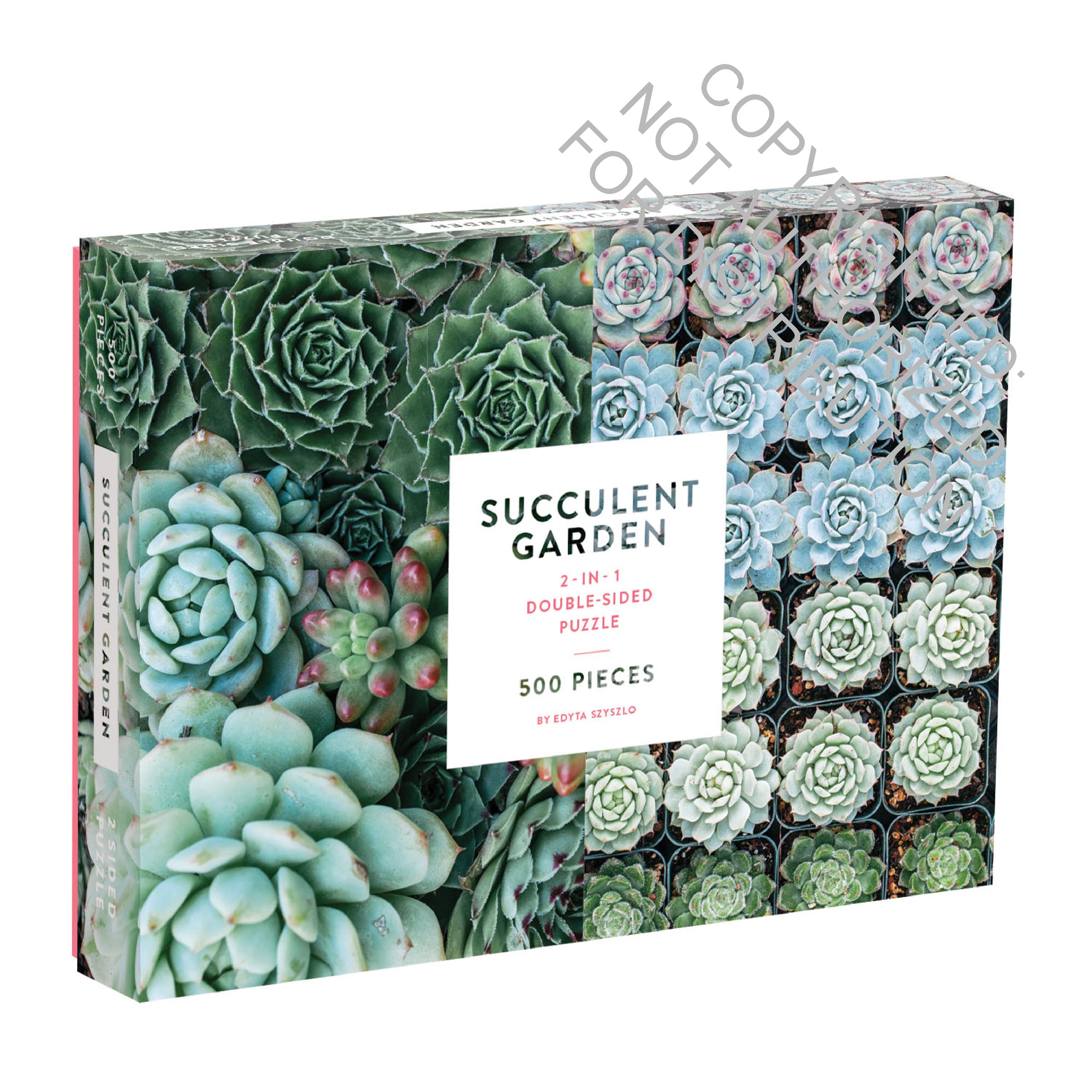 Succulent Garden 2-sided 500 Piece Puzzle