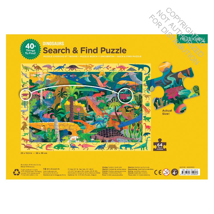 Dinosaurs Search & Find Puzzle