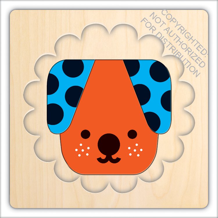 Animal Faces 4 Layer Wood Puzzle