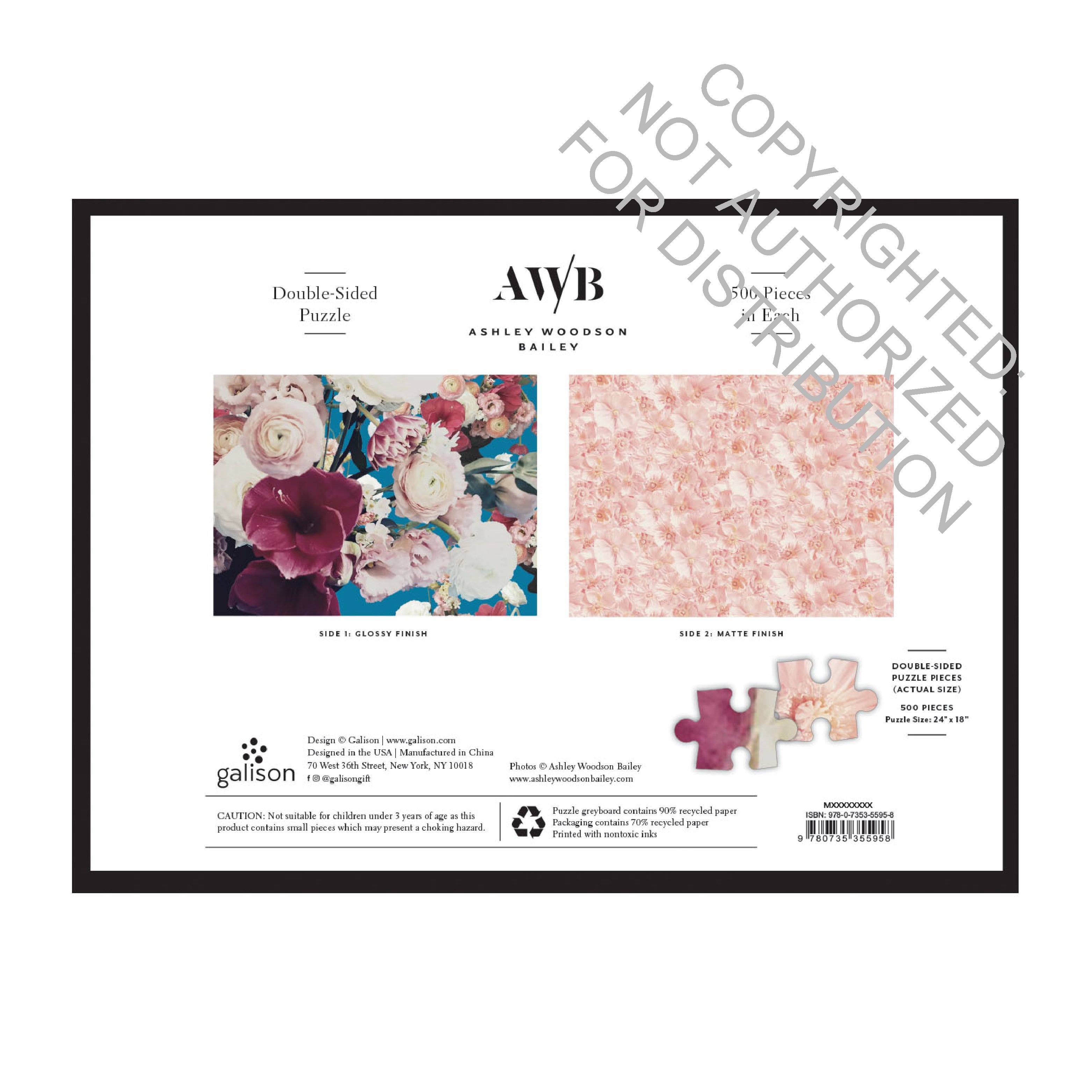 Ashley Woodson Bailey 2-sided 500 Piece Puzzle