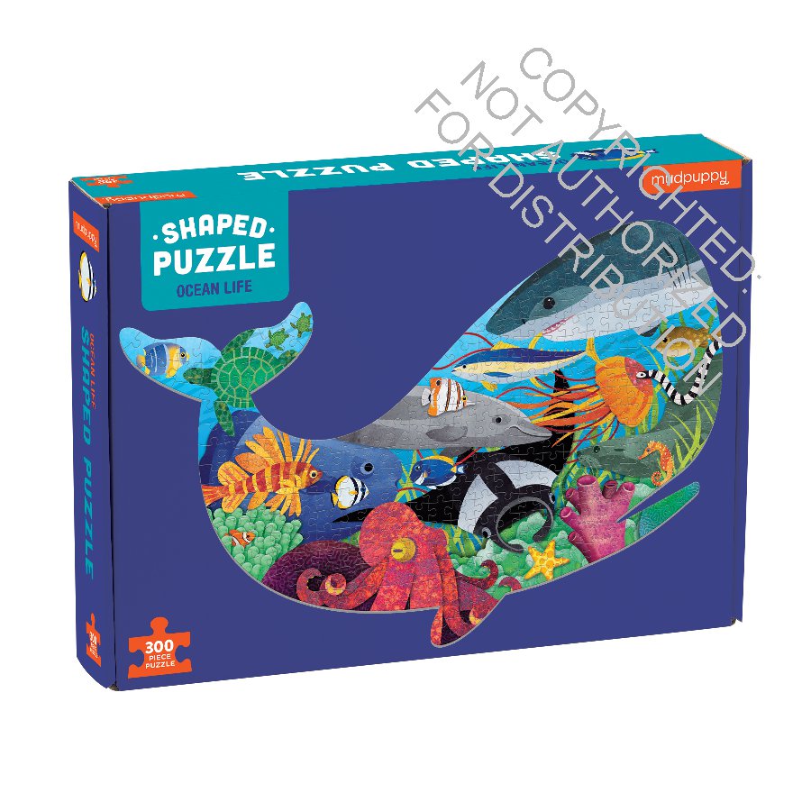 Ocean Life 300 Piece Shaped Scene Puzzle
