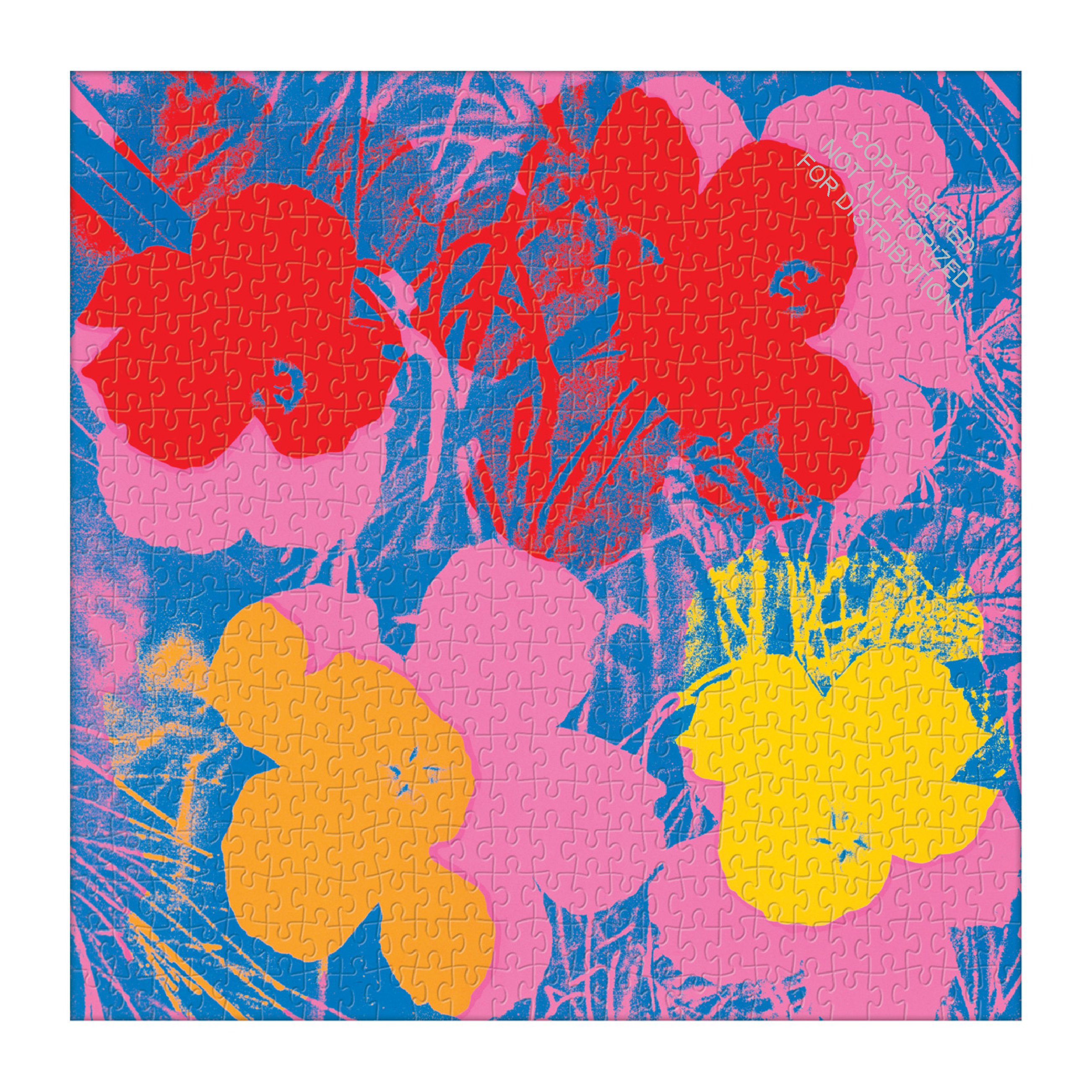 Andy Warhol Flowers 500 Piece Puzzle
