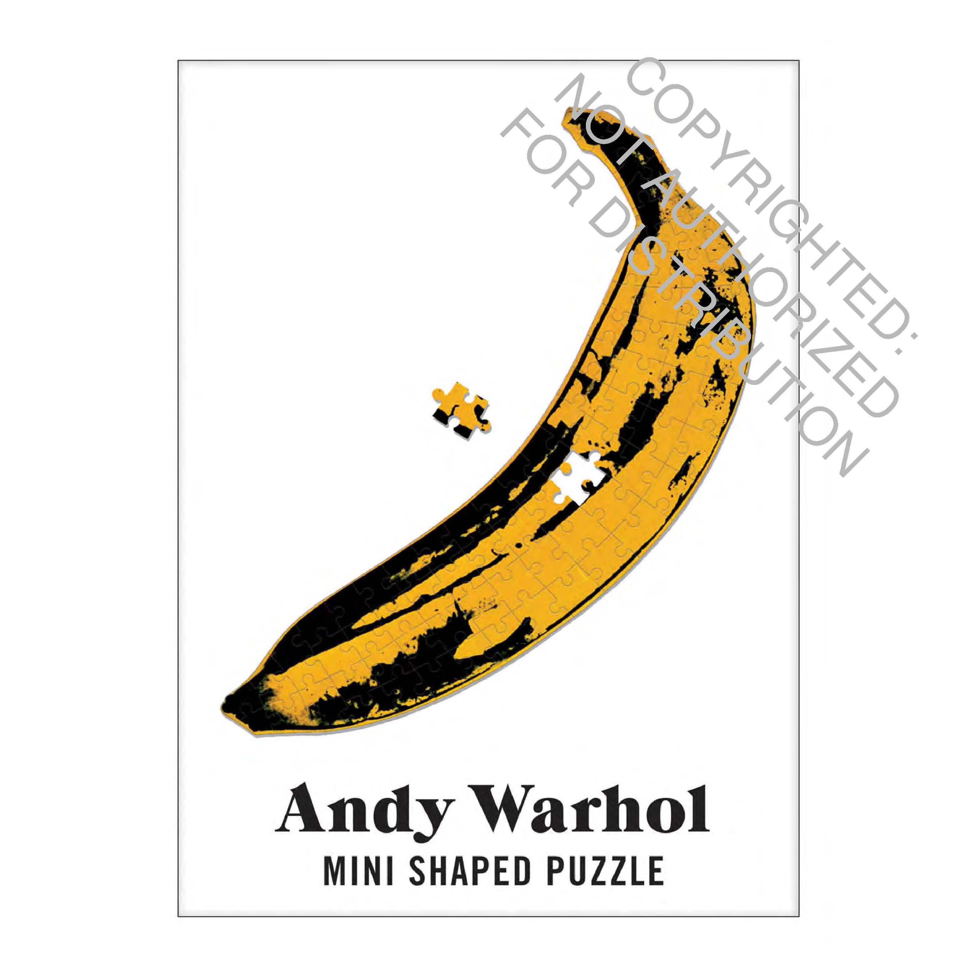 Andy Warhol Mini Shaped Puzzle Banana