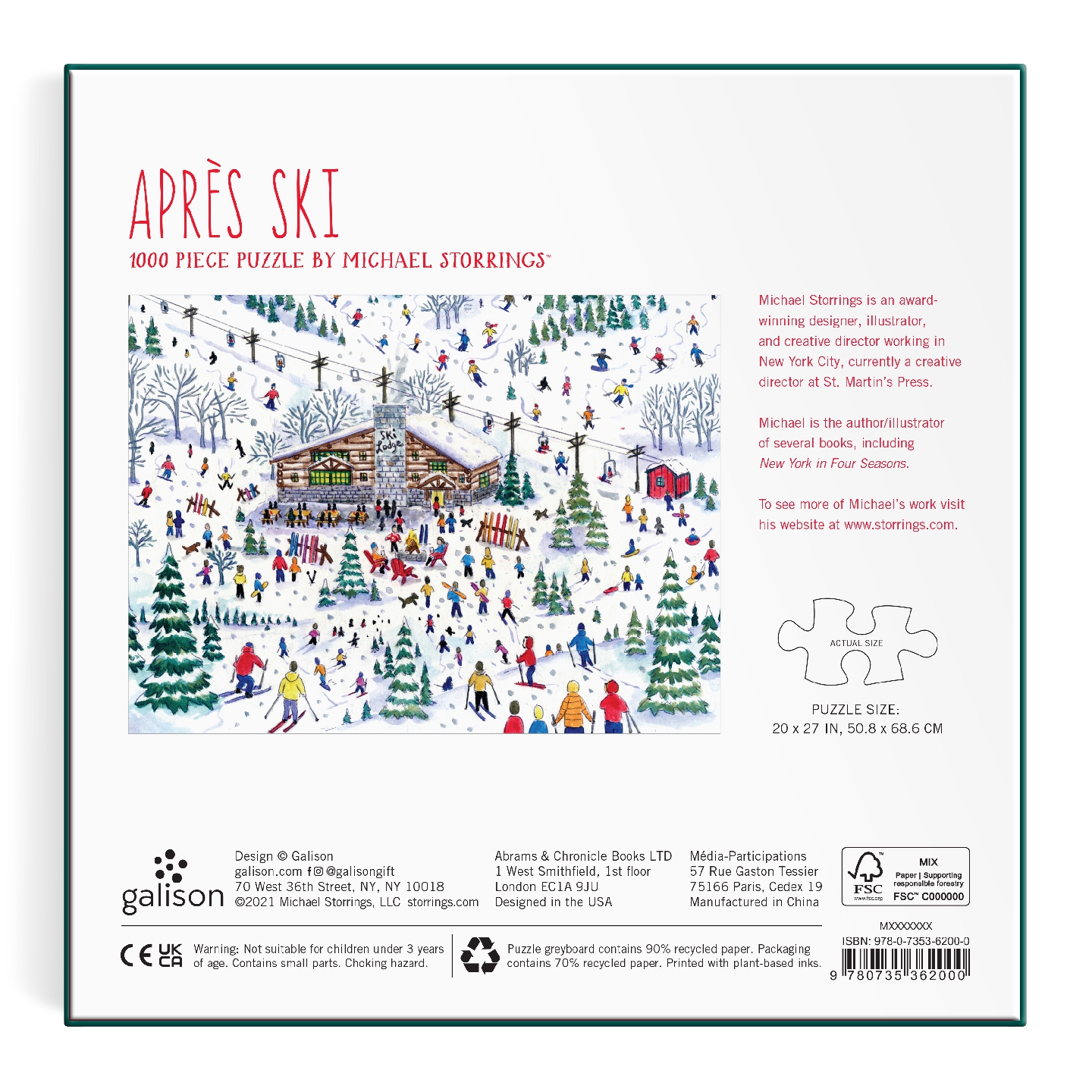 Michael Storrings Apres Ski 1000 Pc Puzzle