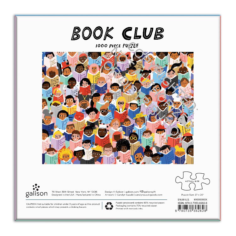 Book Club 1000 Piece Puzzle In a Square Box