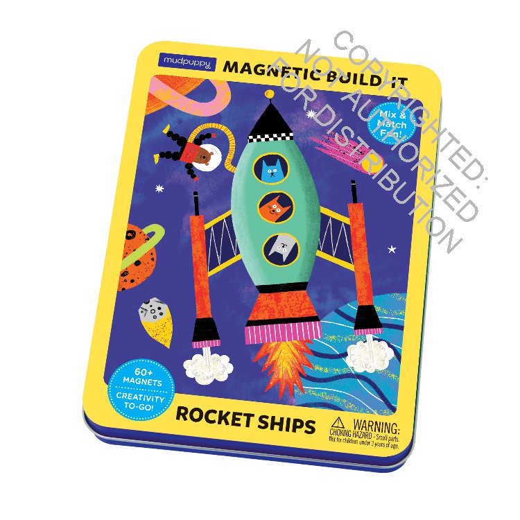 Rocket Ships Magnetic Build-it