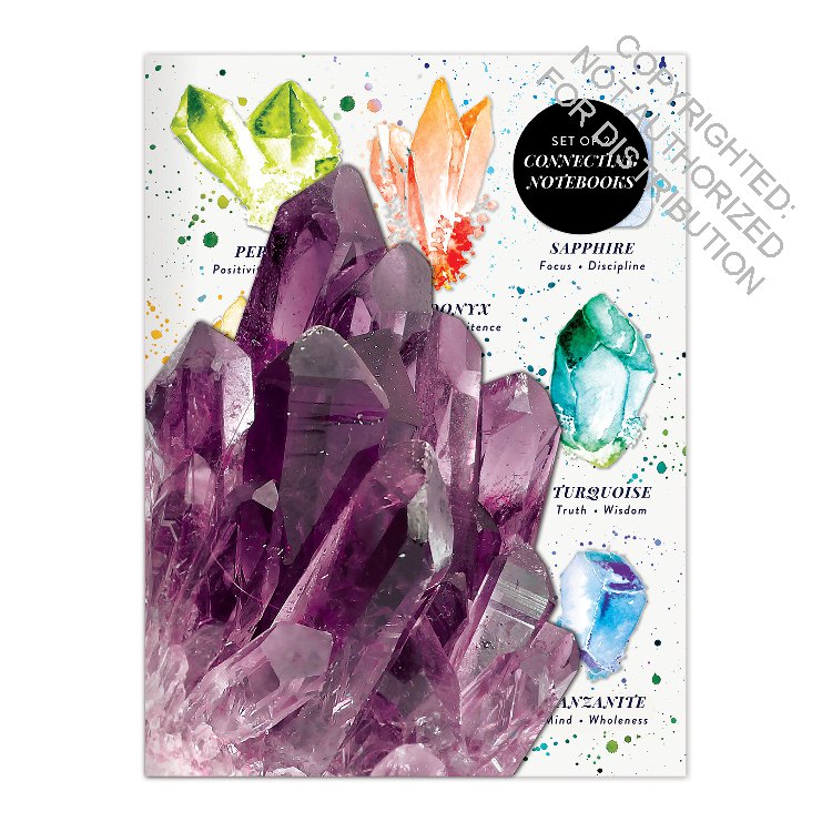 Crystals and Gems Connecting Notebook Set
